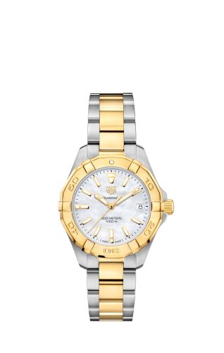 TAG Heuer Aquaracer 300M Quartz 32 Stainless Steel - Yellow Gold / MOP / Bracelet